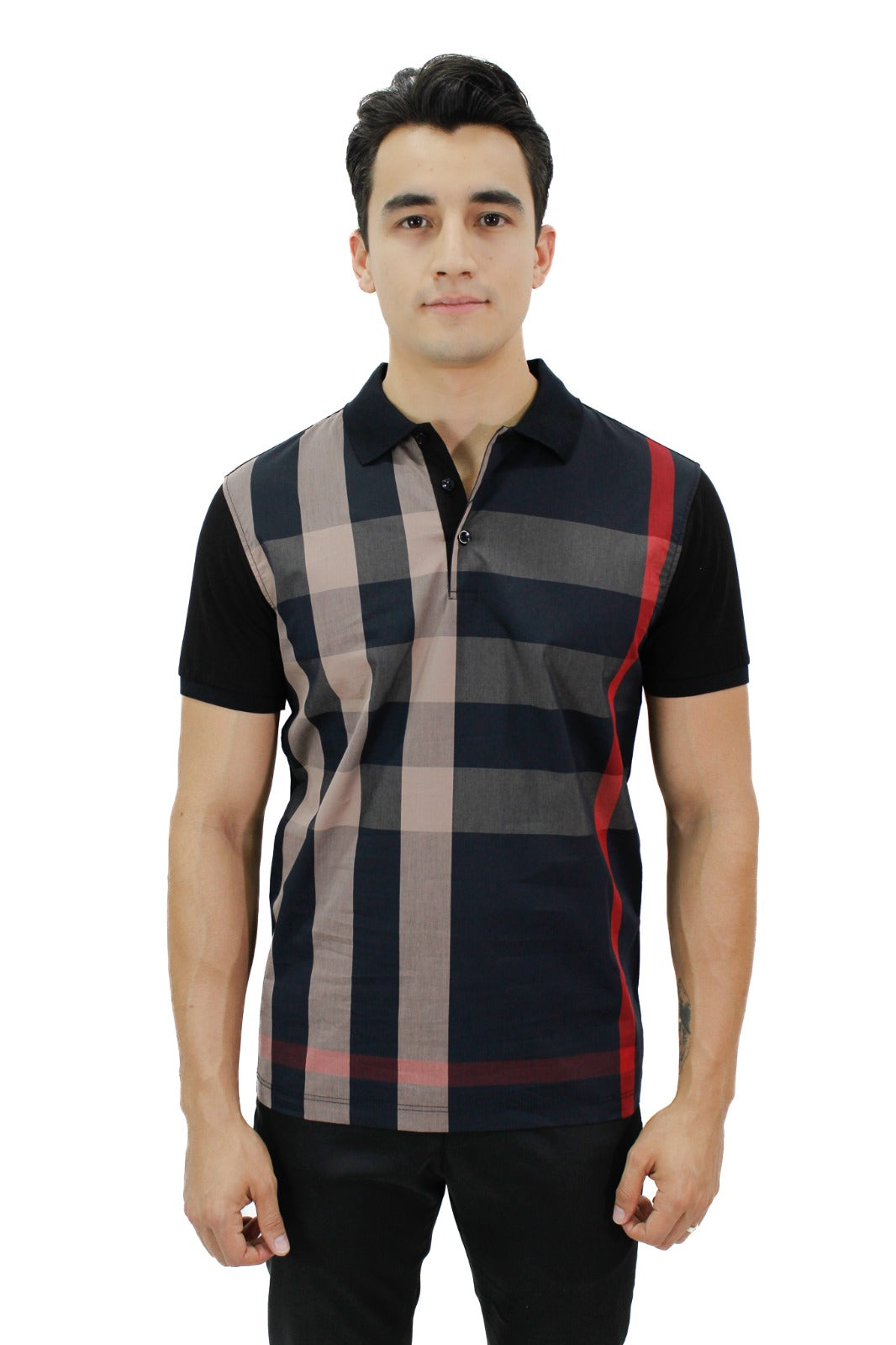 Playera Para Hombre Marca Huggo Valentino P-2192-BEIGE