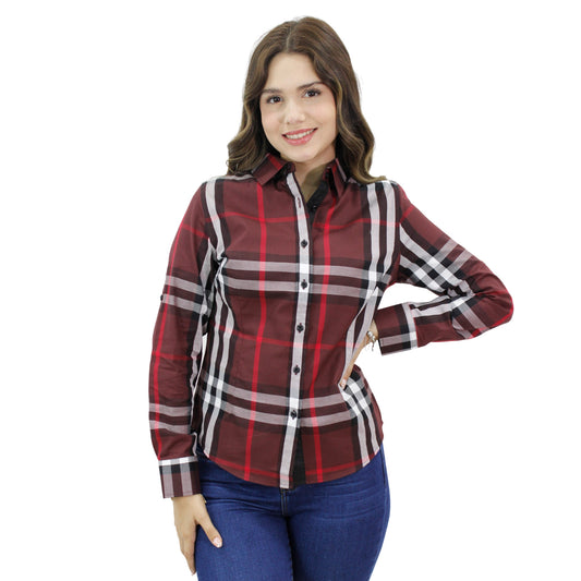 Blusa para Mujer marca RAVALLI GSH-520-36 BURGUNDY