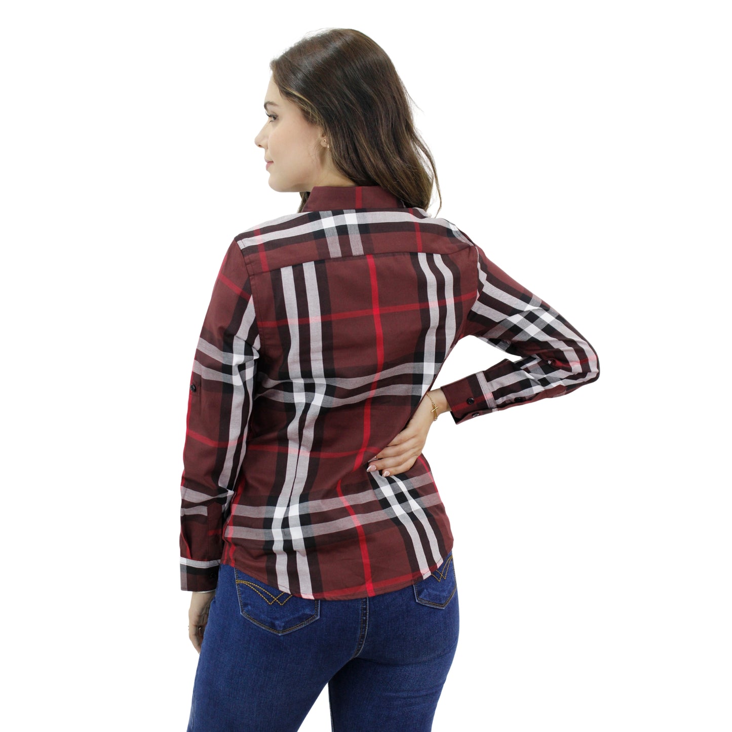 Blusa para Mujer marca RAVALLI GSH-520-36 BURGUNDY