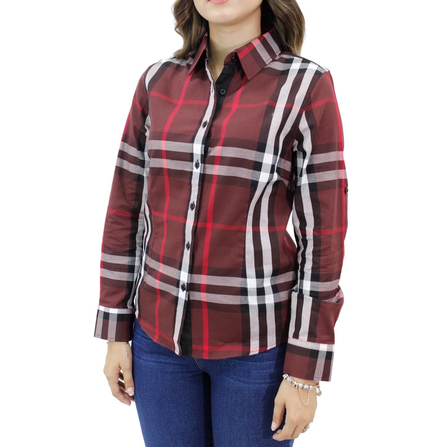 Blusa para Mujer marca RAVALLI GSH-520-36 BURGUNDY