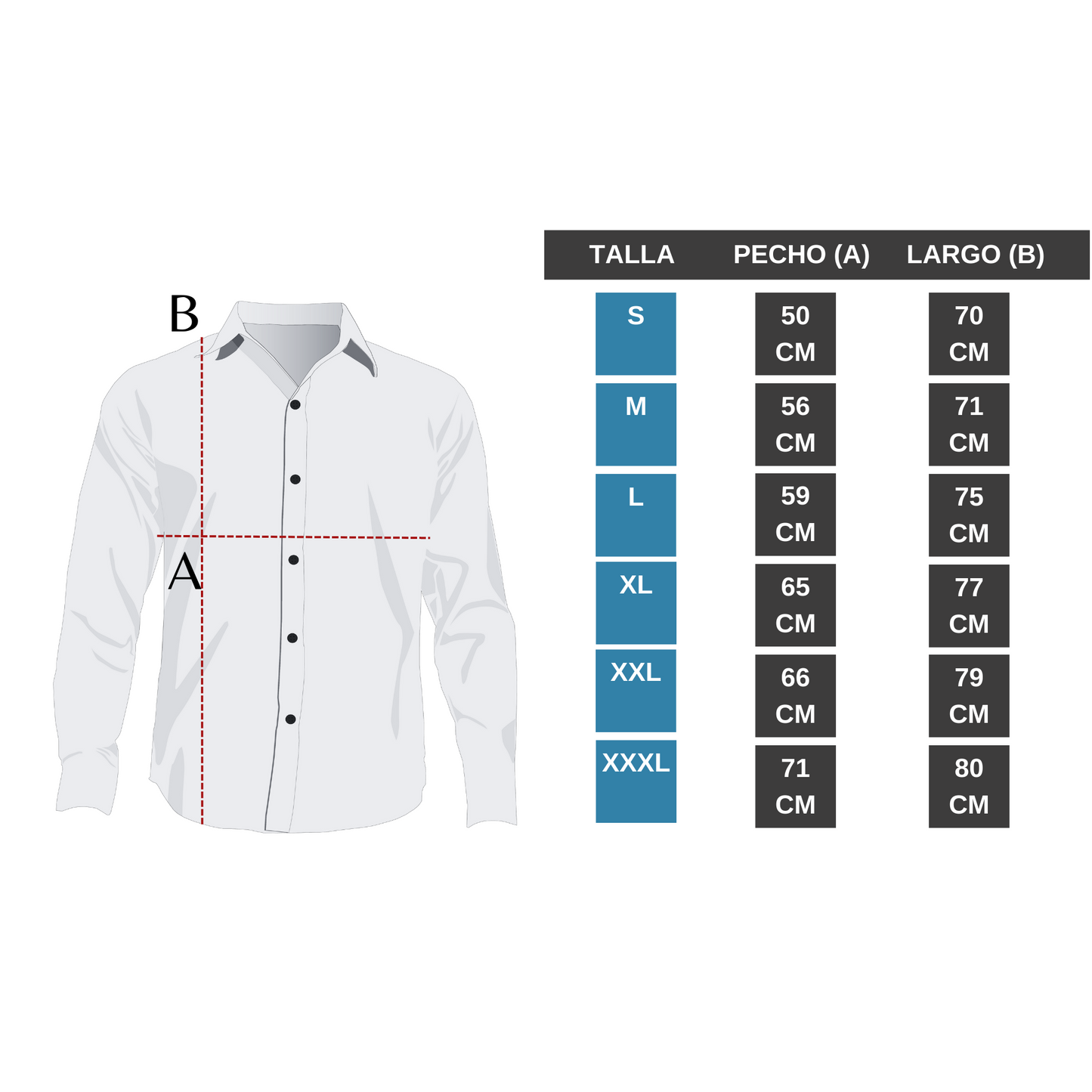 Camisa para Hombre Marca PAVINI LS022007-04 BLUE