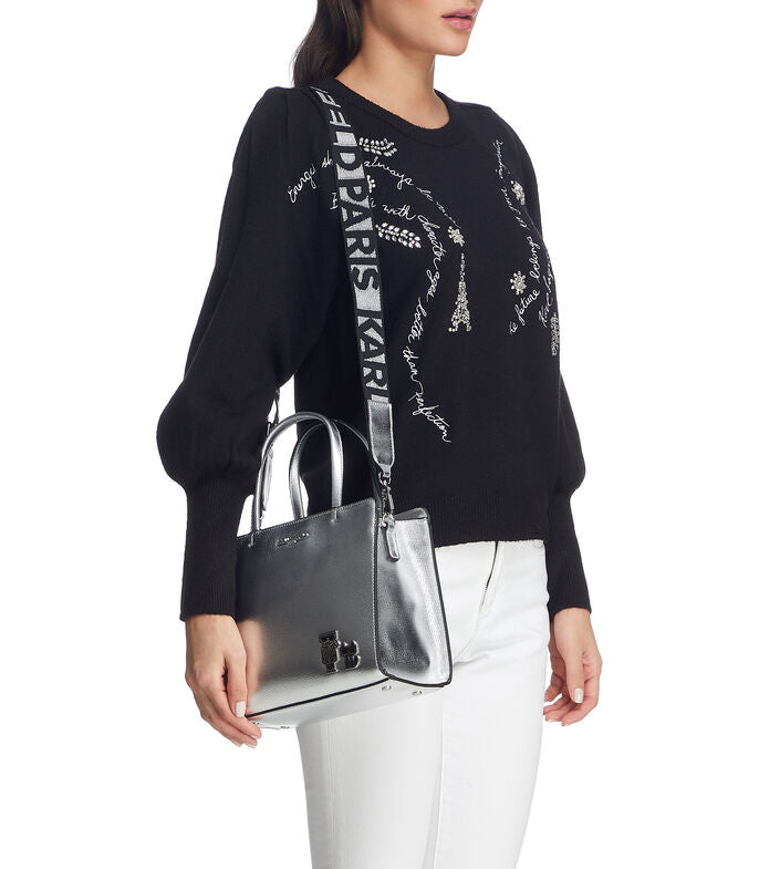BOLSA PLATEADA KARL LAGERFELD