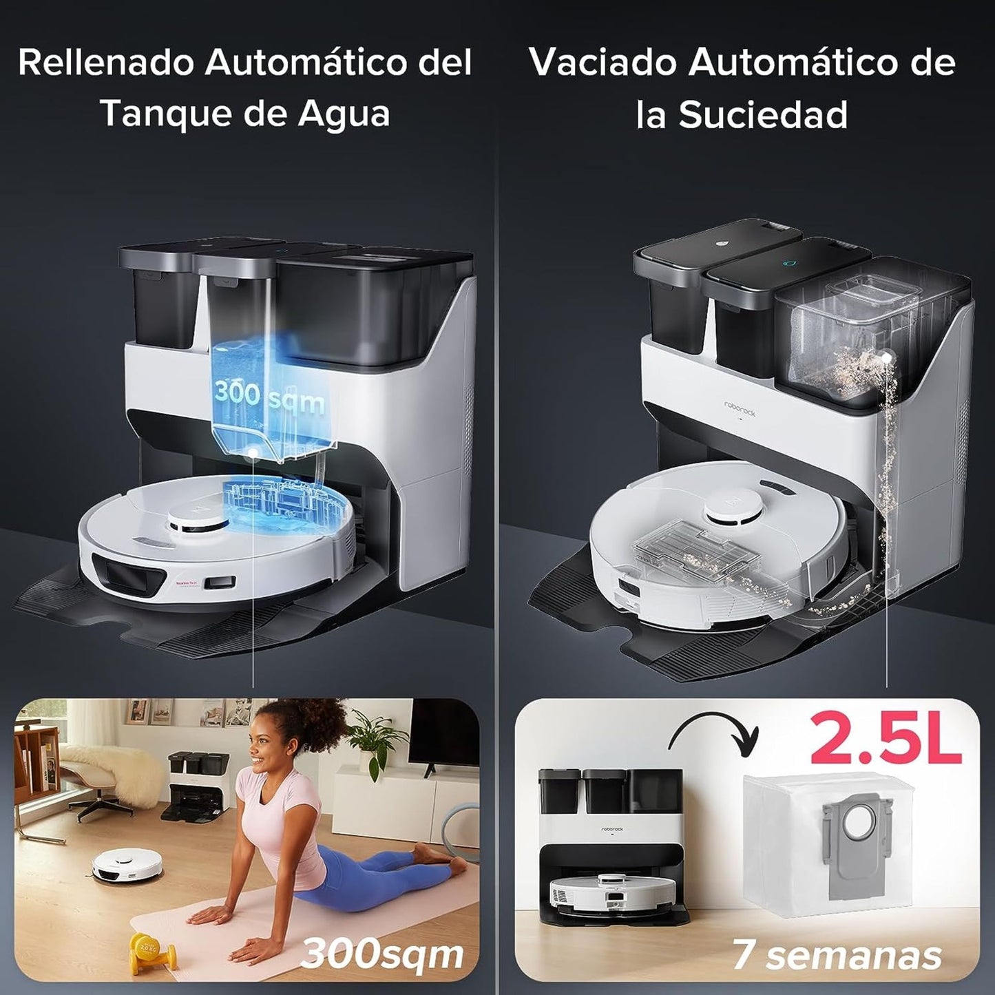 Robot Aspiradora Y Trapeador Roborock Rockdock-s7 Max Ultra