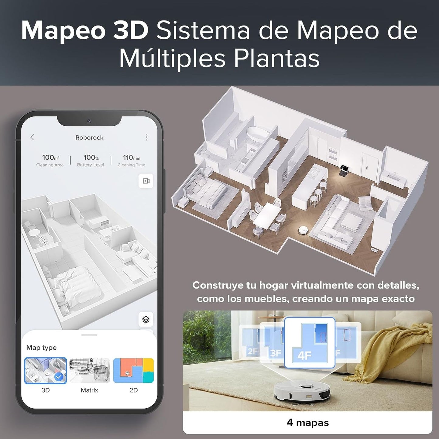 Robot Aspiradora Y Trapeador Roborock Rockdock-s7 Max Ultra