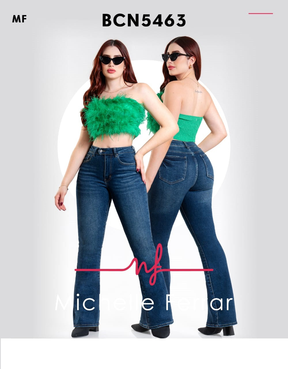 Pantalon para mujer marca kosch MICHELLE jeans mezclilla BCN5463 Azul