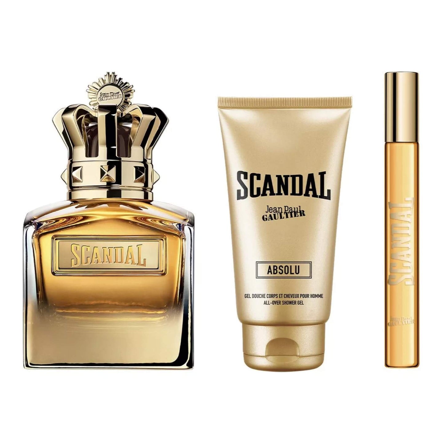 Set 3pzs Jean Paul Gaultier Scandal Absolu 100ml Parfum
