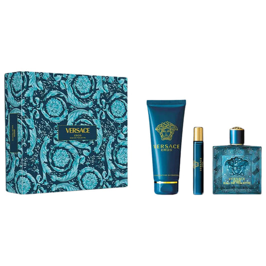 Set de Perfume Versace Eros EDT 3 Piezas