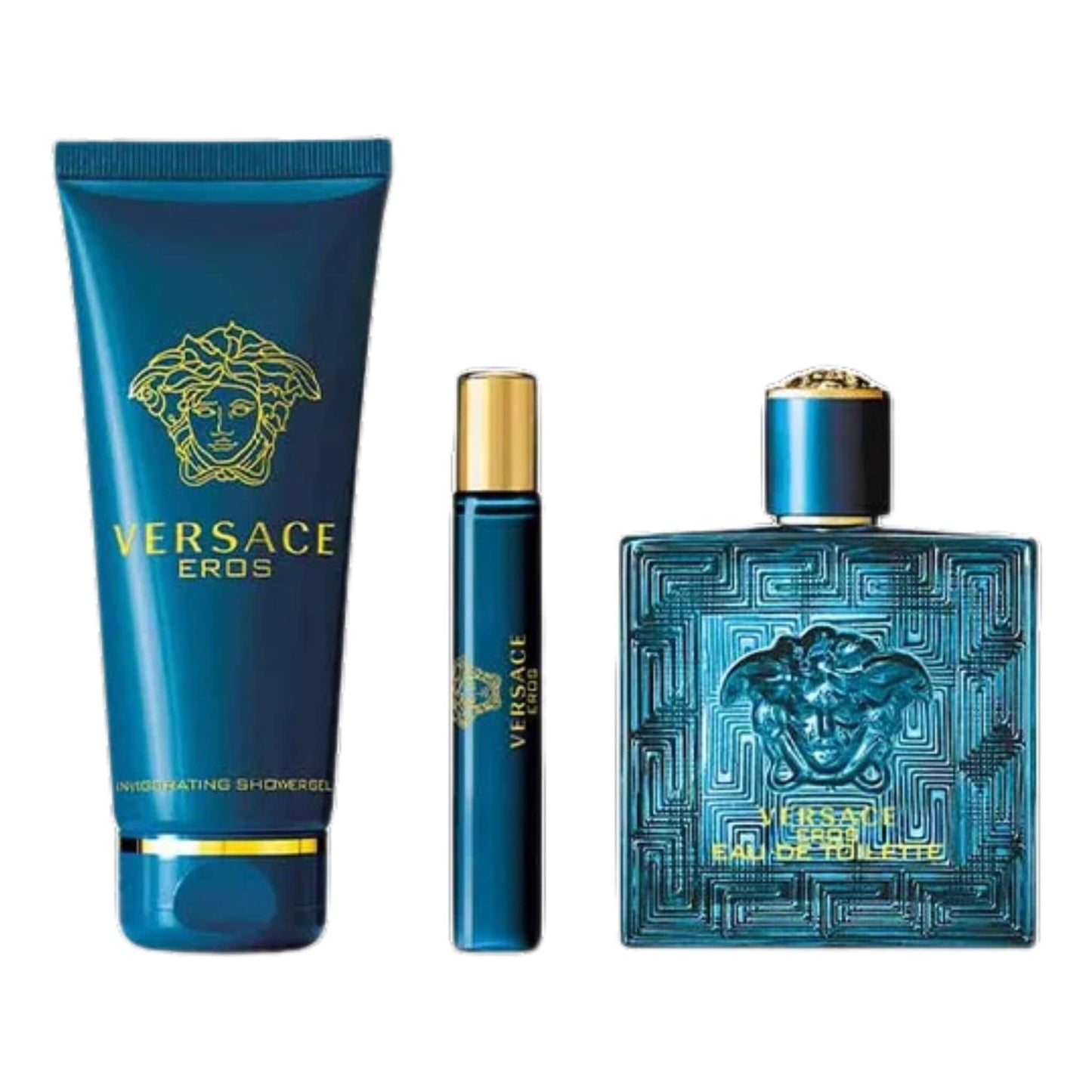 Set de Perfume Versace Eros EDT 3 Piezas