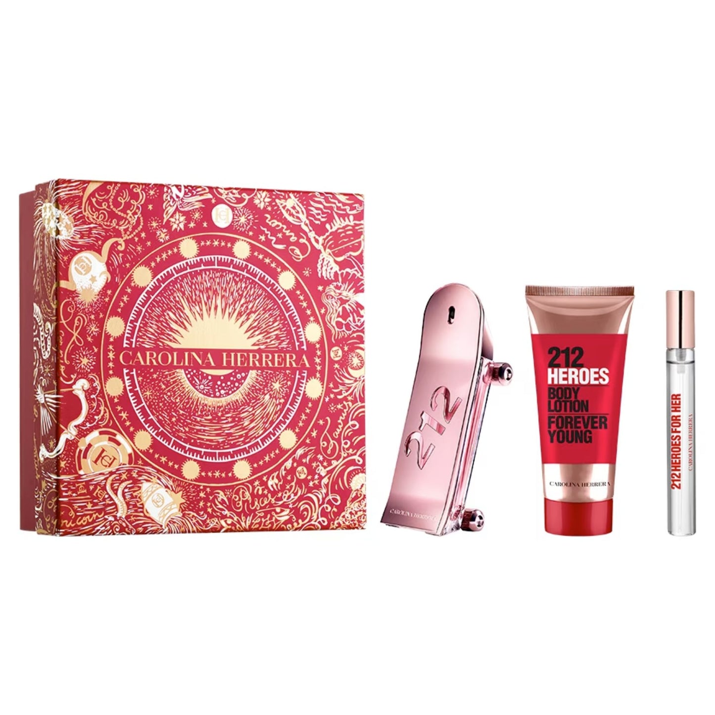 Set para Mujer CAROLINA HERRERA 212 HEROES 3 pzs