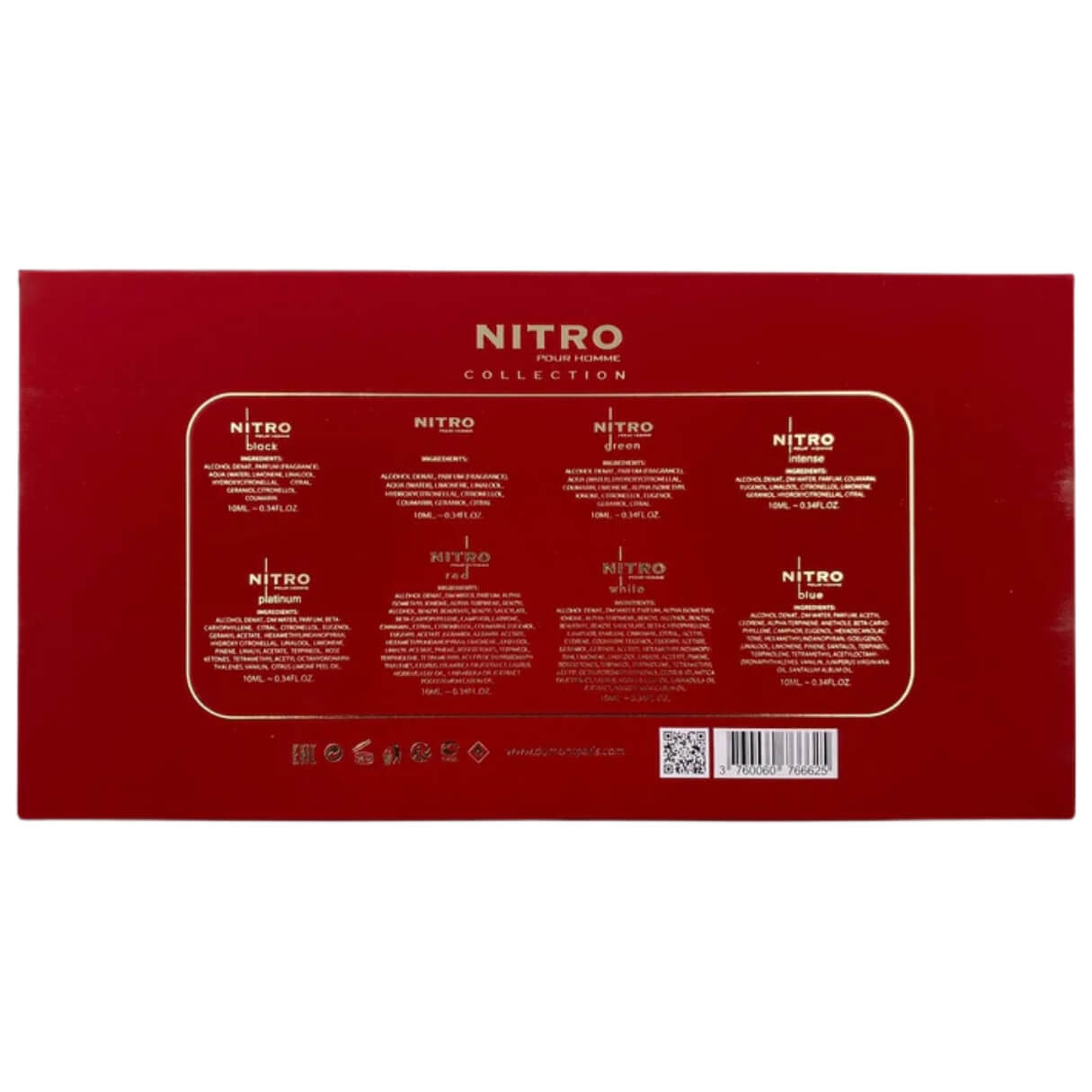 Set 8Pzs Mini Dumont Nitro Pour Homme Collection