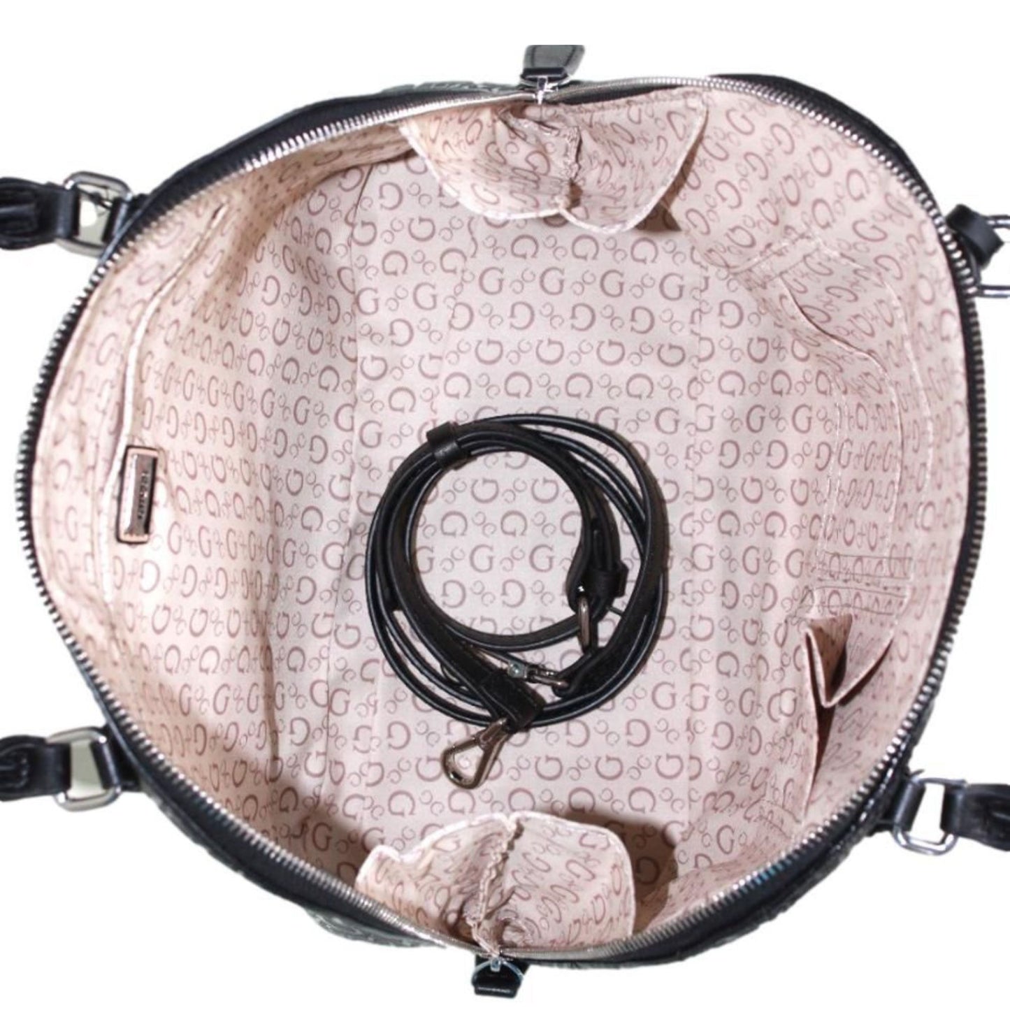 Bolsa Guess negra Con logo en Herraje frontal y dos Asas para Mujer