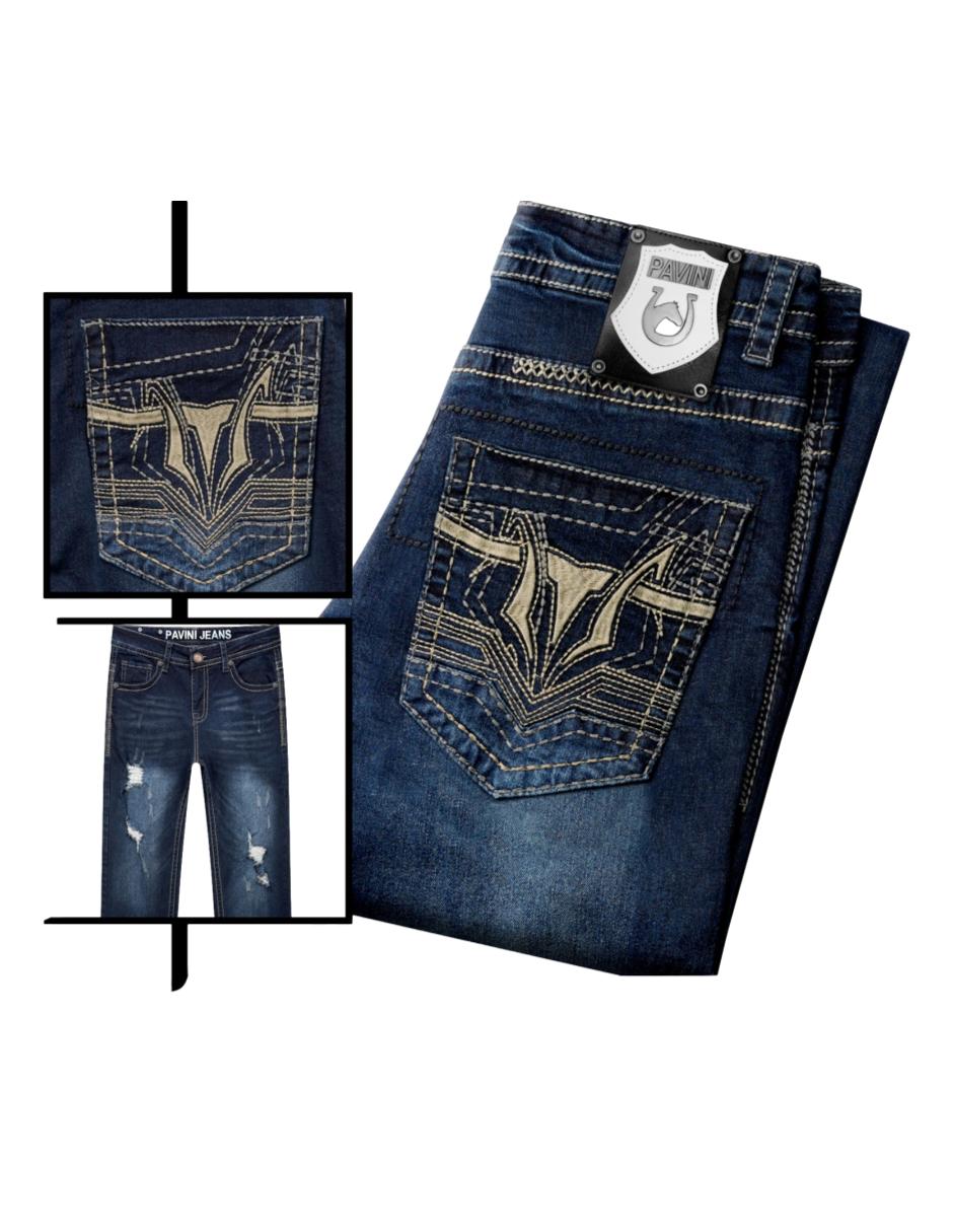 Pantalon Para Hombre Marca Pavini HJ-29-INDIGO