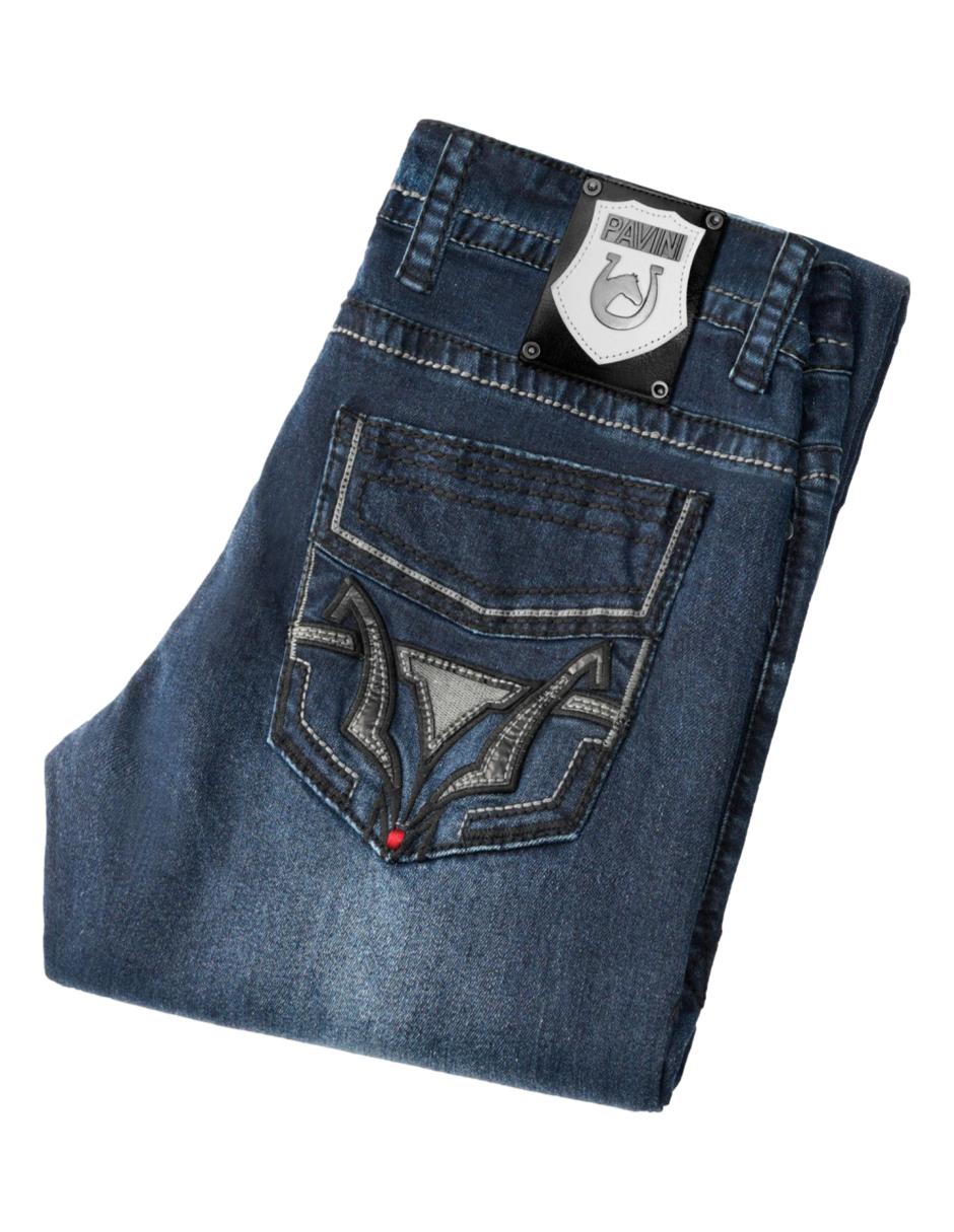 Pantalon Para Hombre Marca Pavini HJ-36-INDIGO