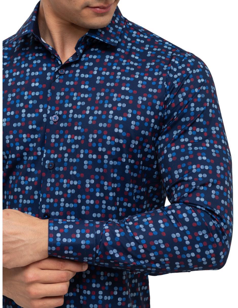 Camisa para Hombre Marca BENZINY LS5027 NAVY