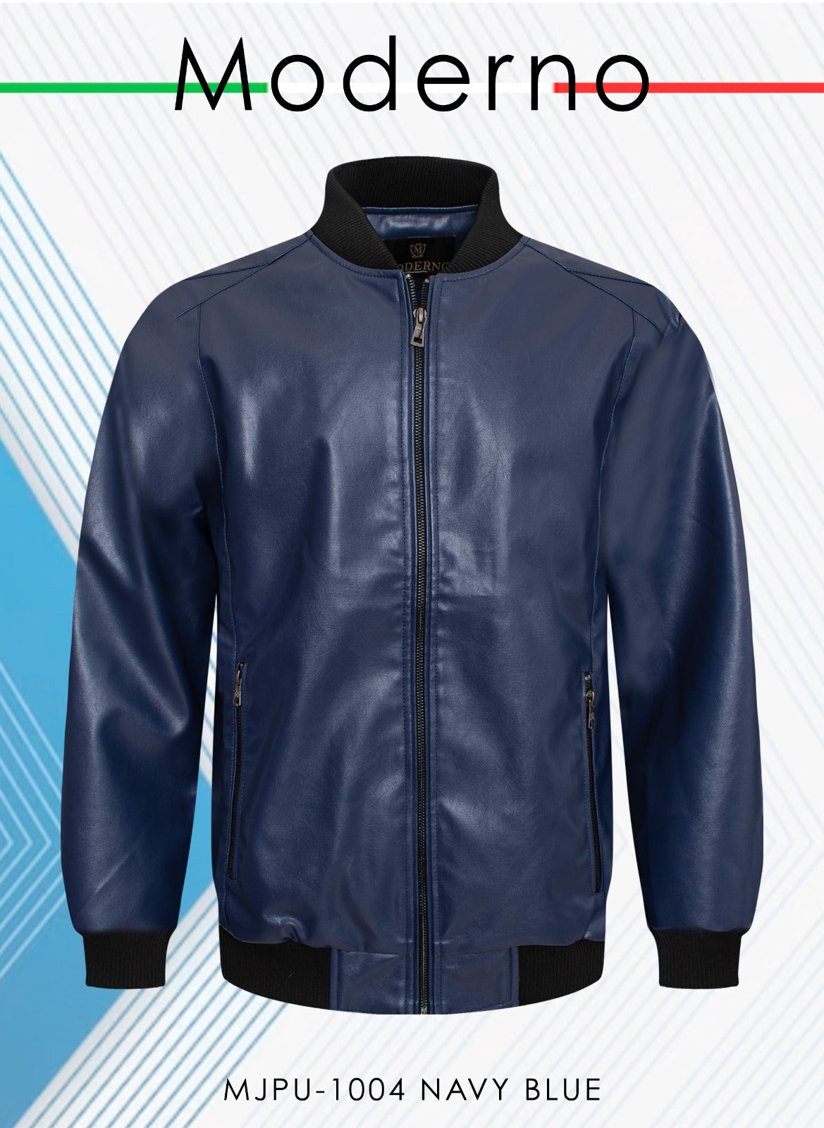 Chamarra Para Hombre Marca Moderno MJPU-1004 Navy Blue