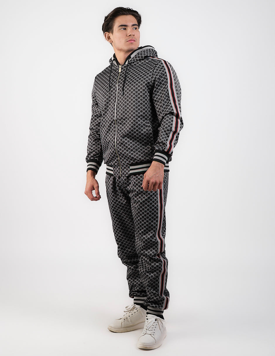 Conjunto de pants para hombre marca moderno MJST-574 Black