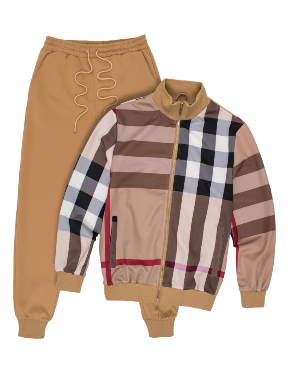 Conjunto De Pants Para Hombre Marca Moderno MJST-577 Beige