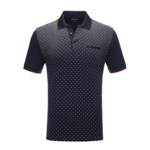 Playera Para Hombre Marca Pavini P-1975 Navy