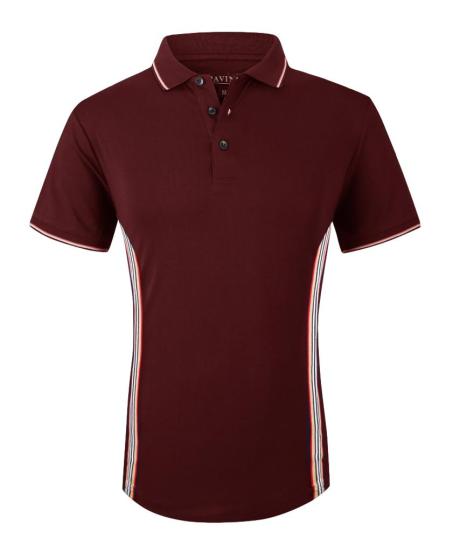 Playera Para Hombre Marca Pavini P-989 Burgundy