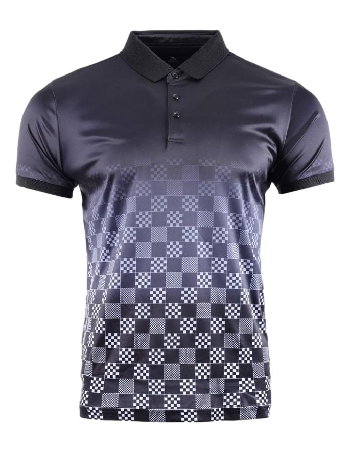 Playera para Hombre Tipo Polo Marca BENZINY PS3013-BLACK