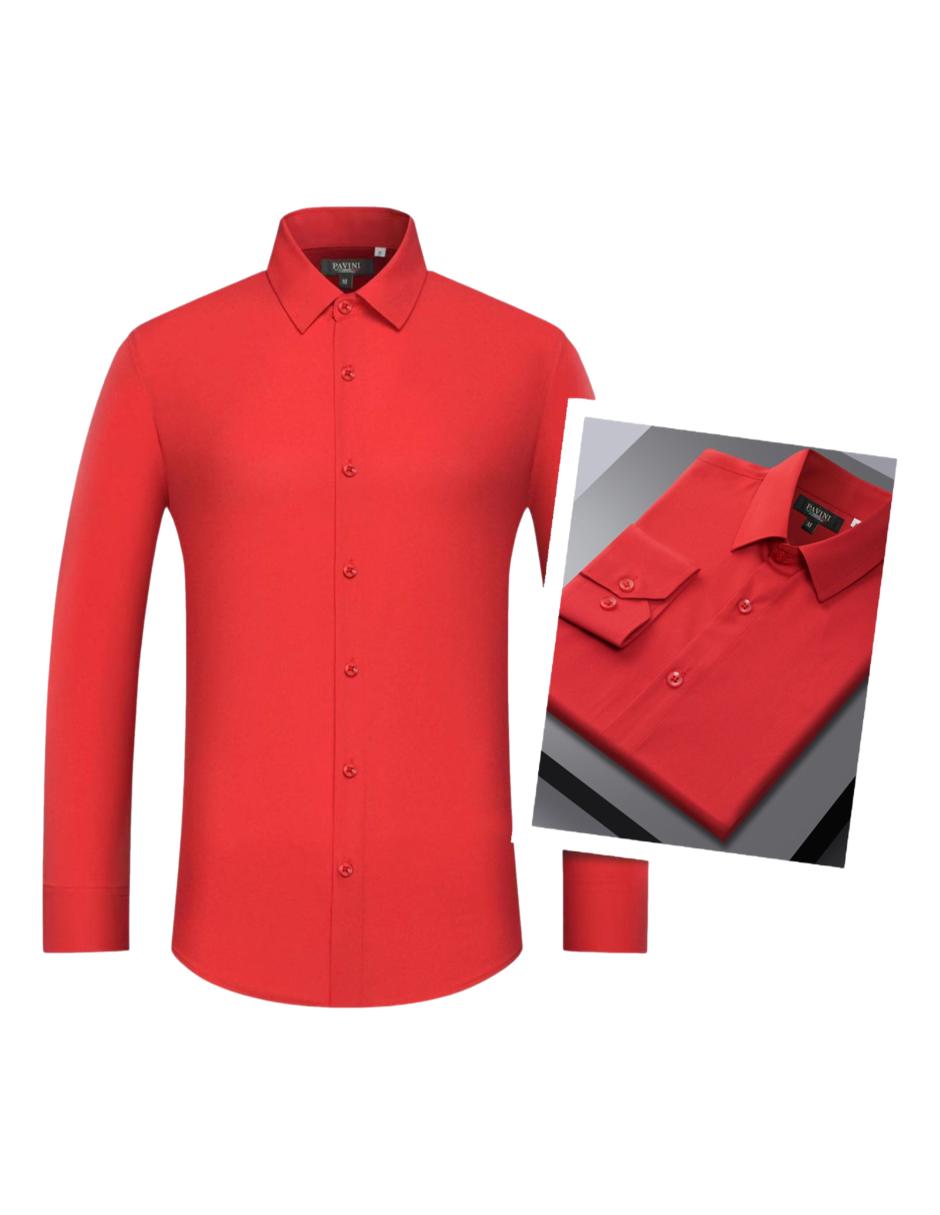 Camisa Para Hombre Marca Pavini SH-568-17 Red