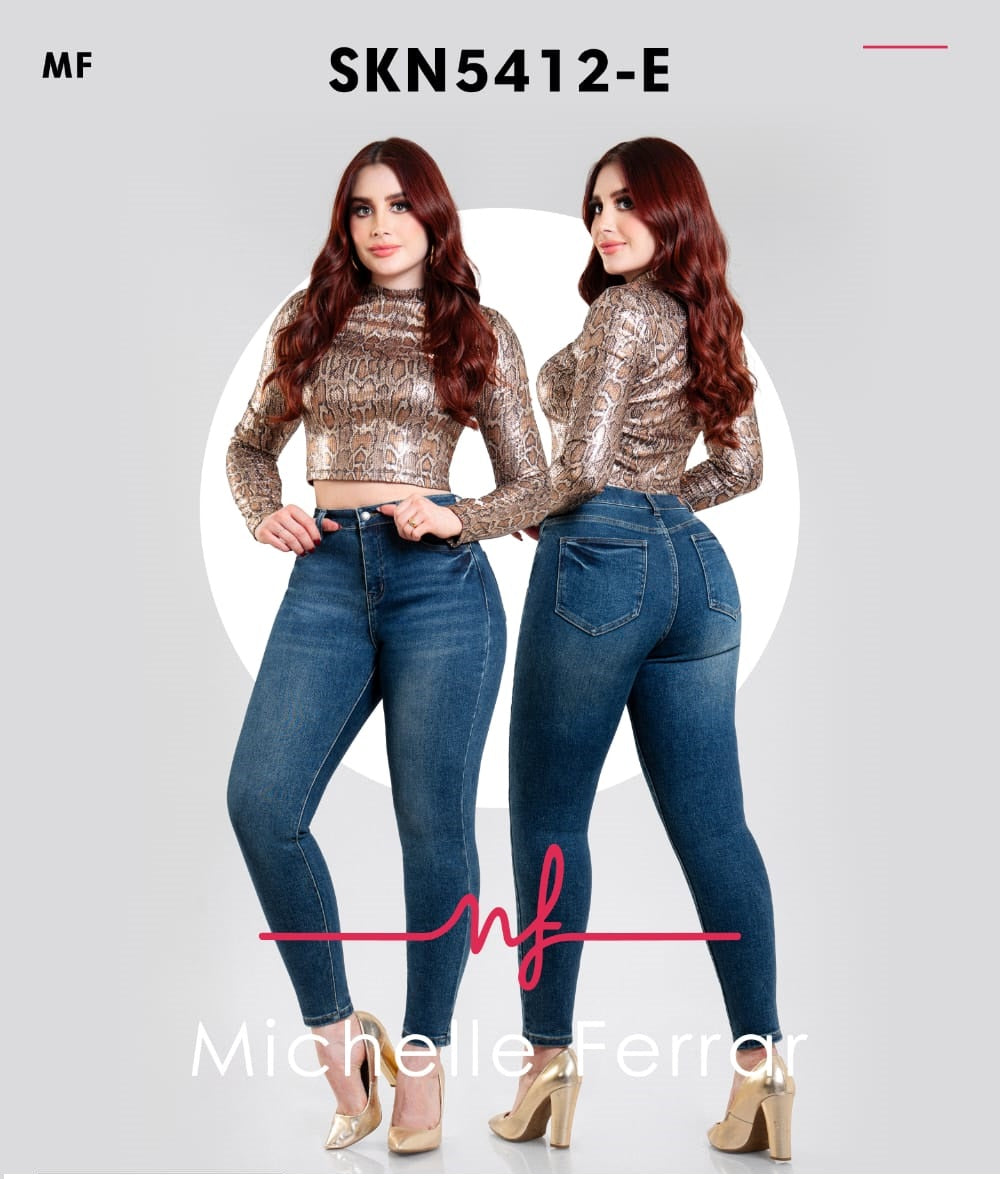 Pantalon para mujer marca kosch MICHELLE Jeans mezclilla SKN5412-E Azul