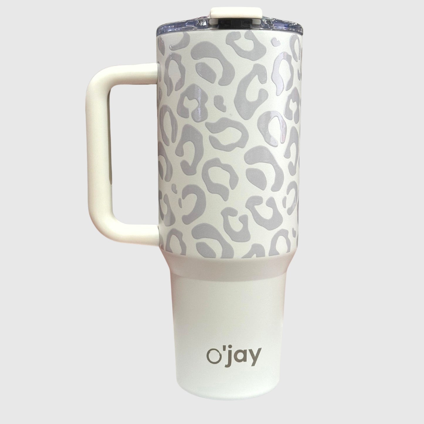 O'jay Vaso Aislado De Acero Inoxidable 50 Onzas Con Asa Y Tapa Con Popote