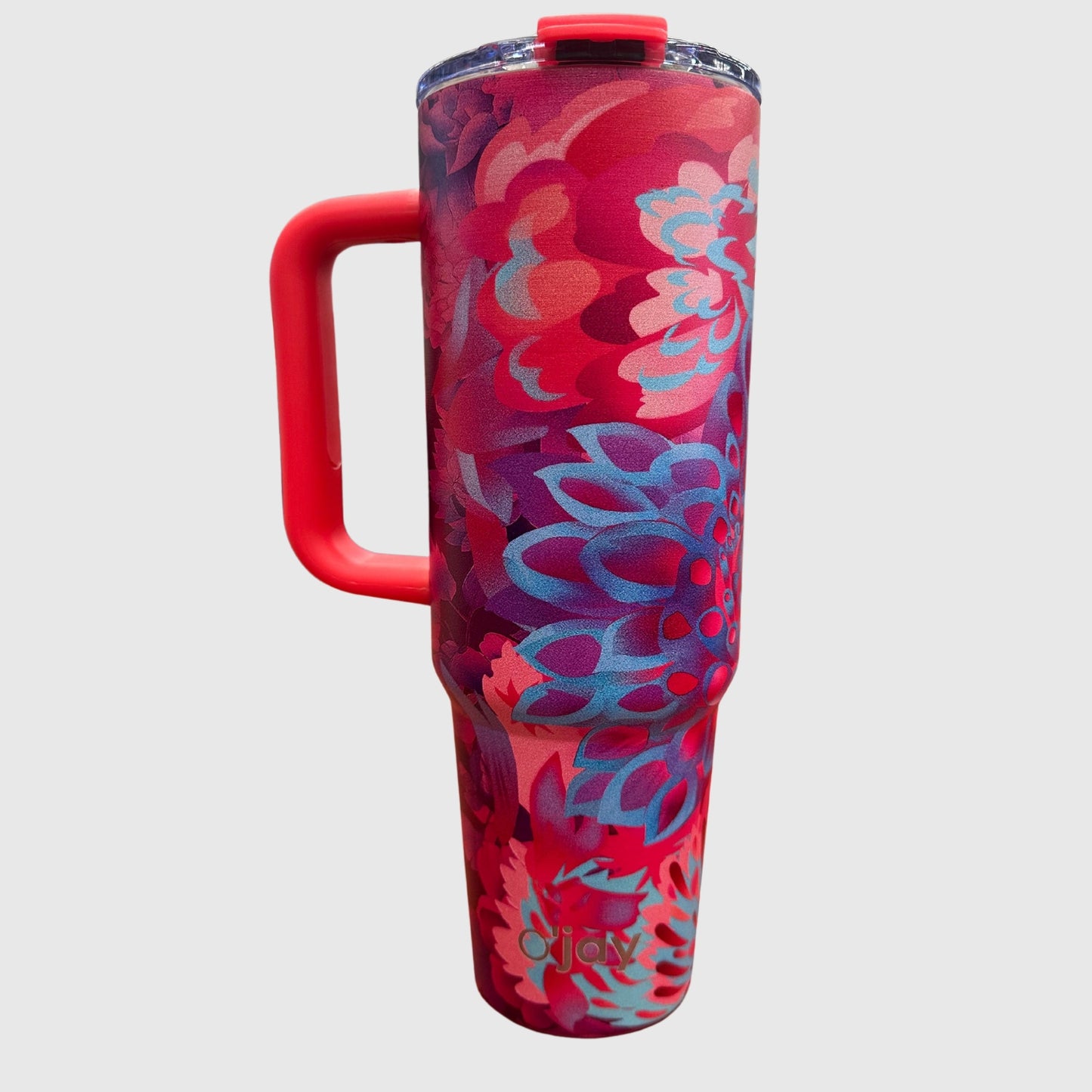 O'jay Vaso Aislado De Acero Inoxidable 50 Onzas Con Asa Y Tapa Con Popote