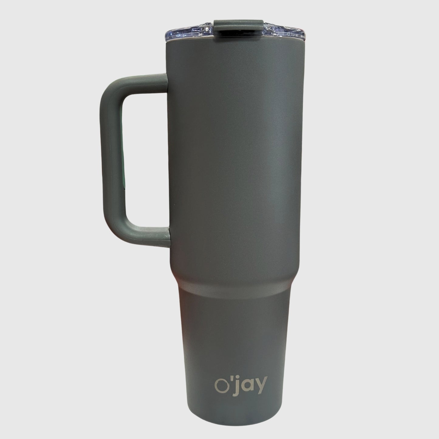 O'jay Vaso Aislado De Acero Inoxidable 50 Onzas Con Asa Y Tapa Con Popote