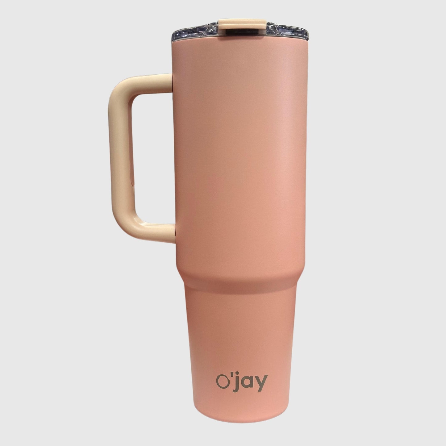 O'jay Vaso Aislado De Acero Inoxidable 50 Onzas Con Asa Y Tapa Con Popote