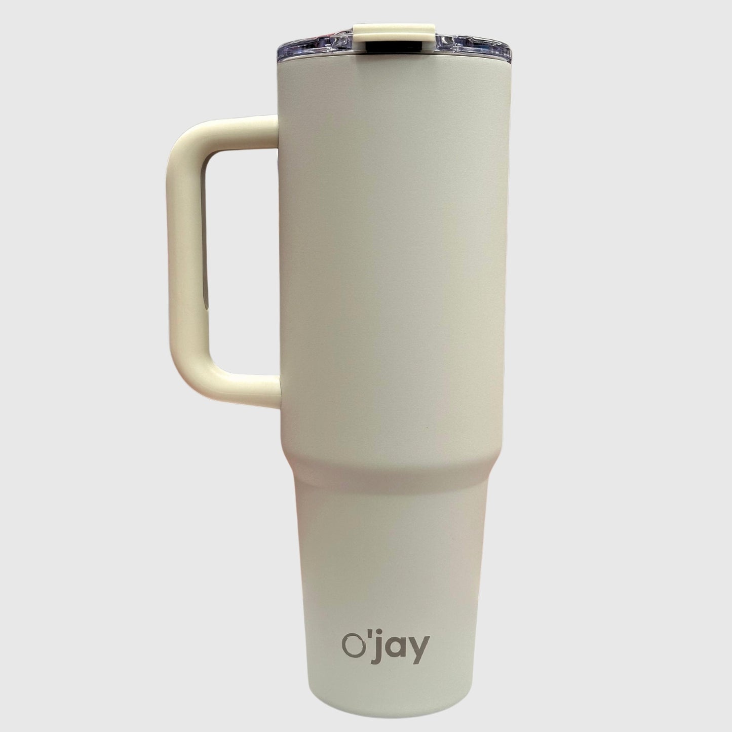 O'jay Vaso Aislado De Acero Inoxidable 50 Onzas Con Asa Y Tapa Con Popote