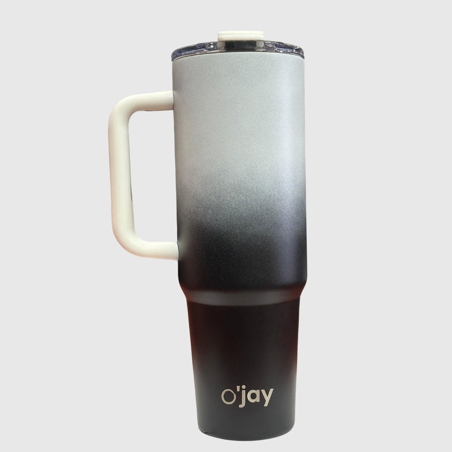 O'jay Vaso Aislado De Acero Inoxidable 50 Onzas Con Asa Y Tapa Con Popote