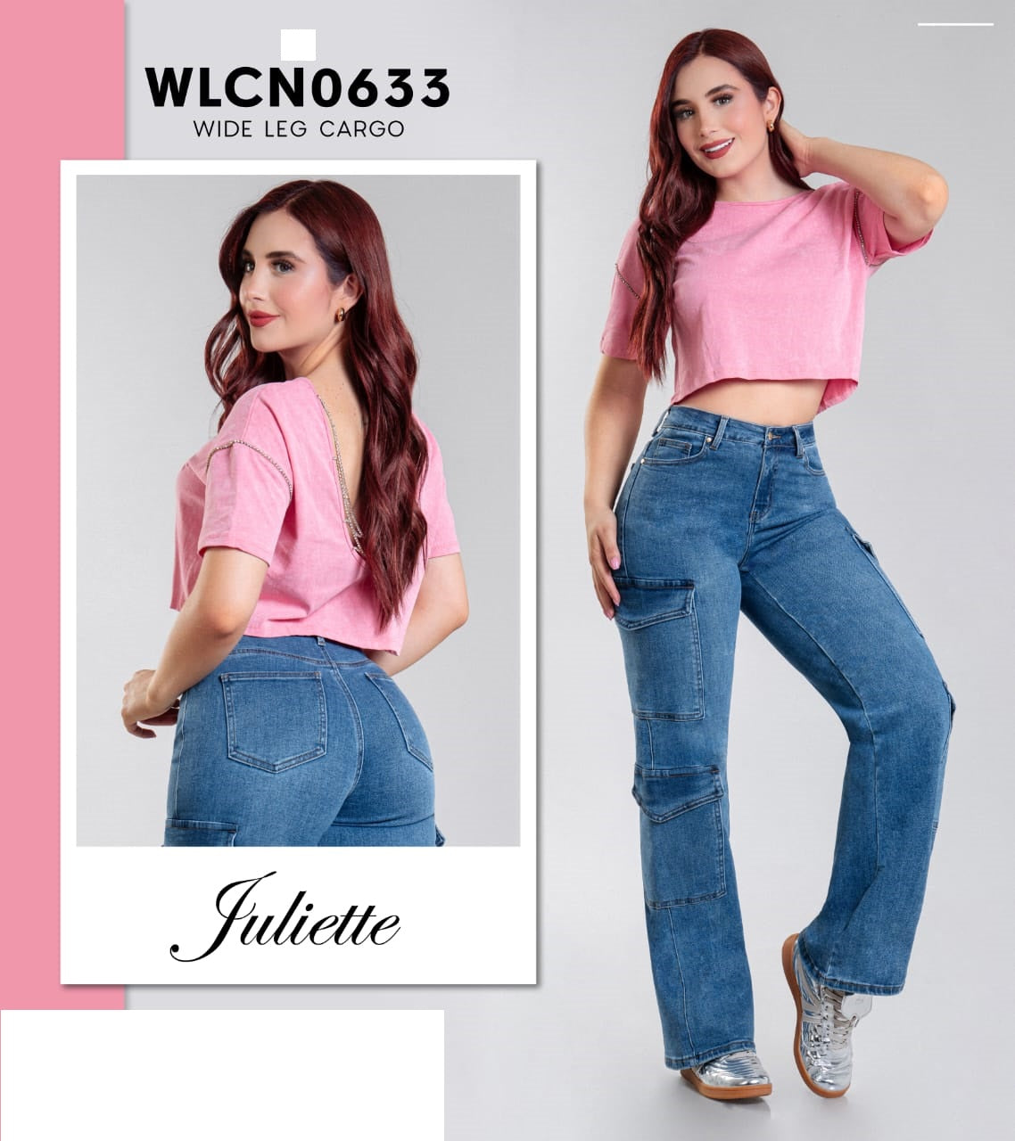 Pantalon Cargo marca kosch JULIETTE jeans WLCN0633