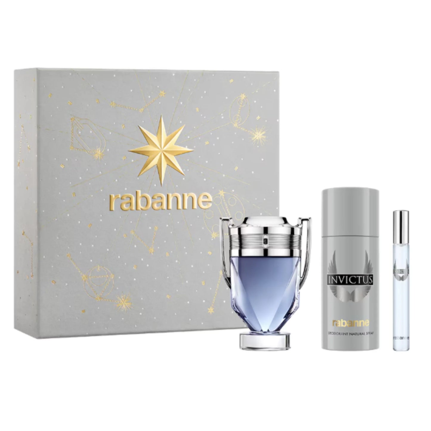 Set de Perfume para Hombre PACO RABANNE INVICTUS 3 pzs