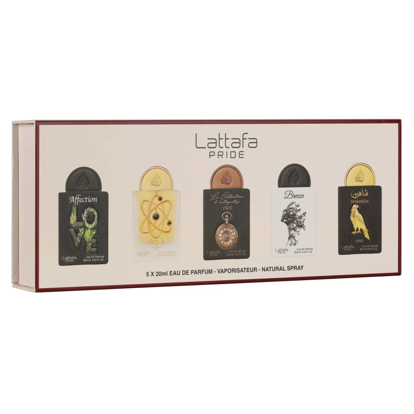 Set No.01 de Lattafa Pride Mini 5 Pz