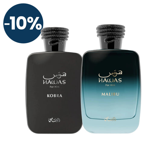 Duos Hawas Kobra y Hawas Malibu 100ml EDP