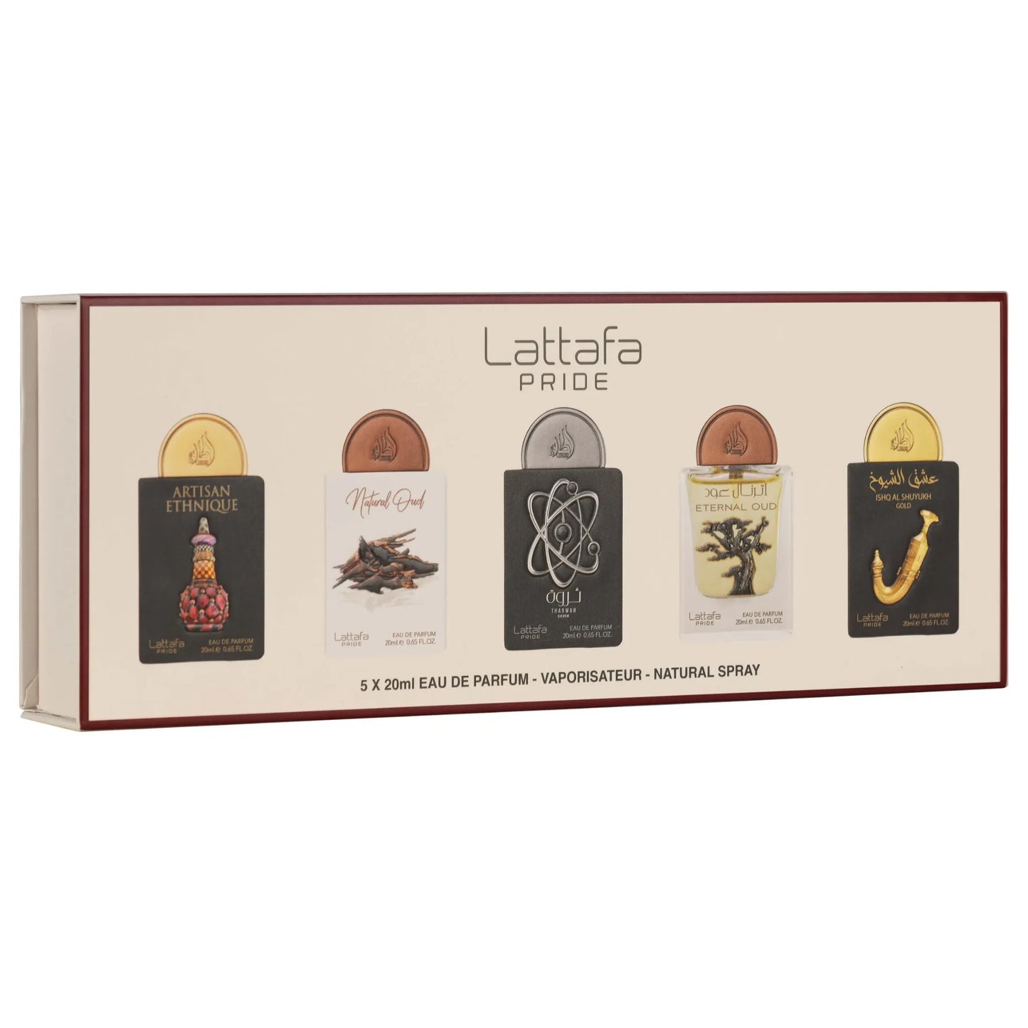 Set No.02 de Lattafa Pride Mini 5 Pz