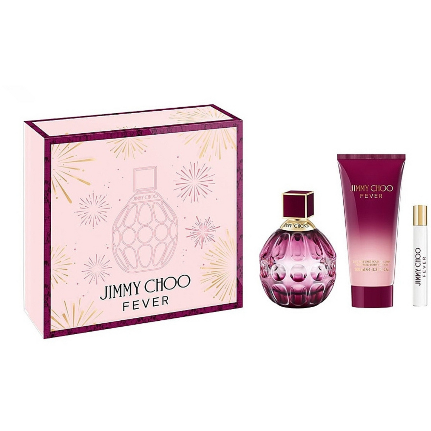 Set Jimmy Choo Fever Para Dama 3 Piezas