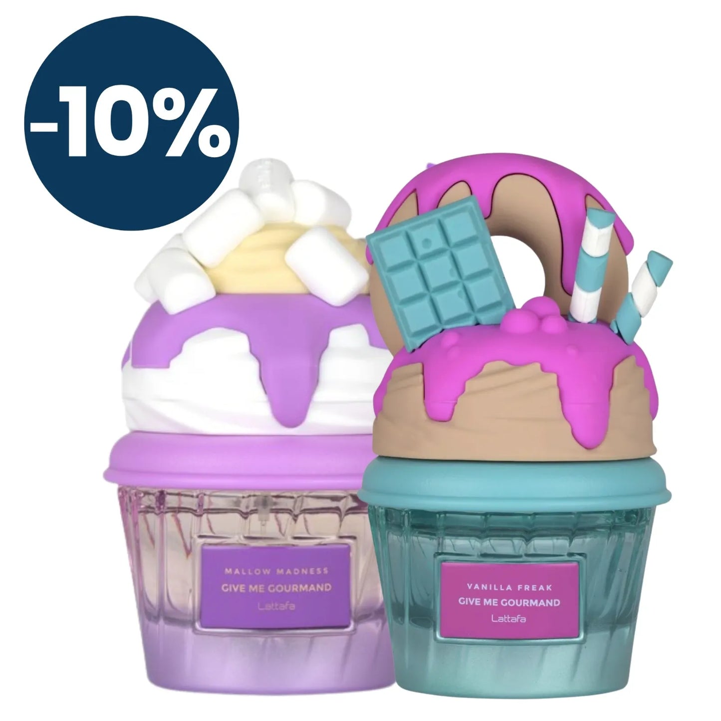 Duo Lattafa Gourmand Vanilla Freak y Gourmand Mallow Madness 75ml EDP