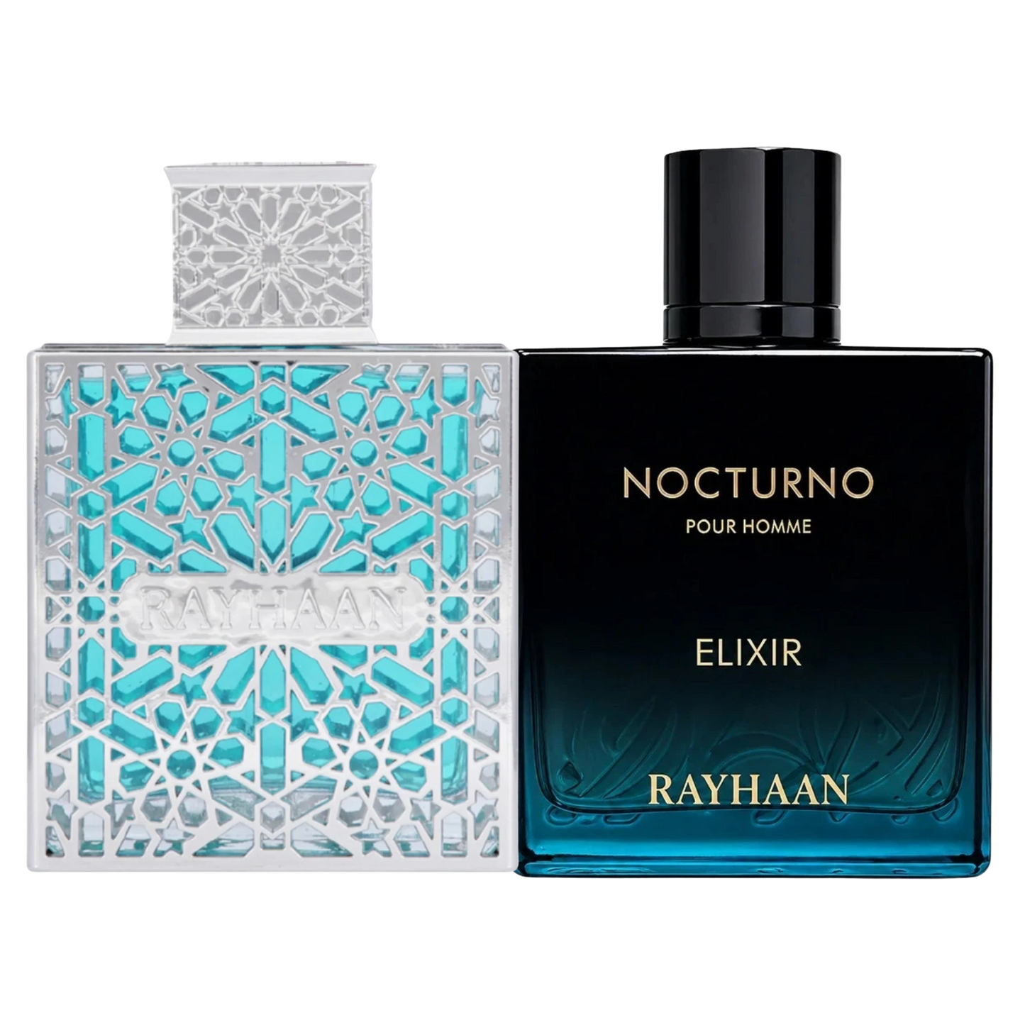 Duo Rayhaan Nocturno Elixir y Aquatica de 100ML EDP