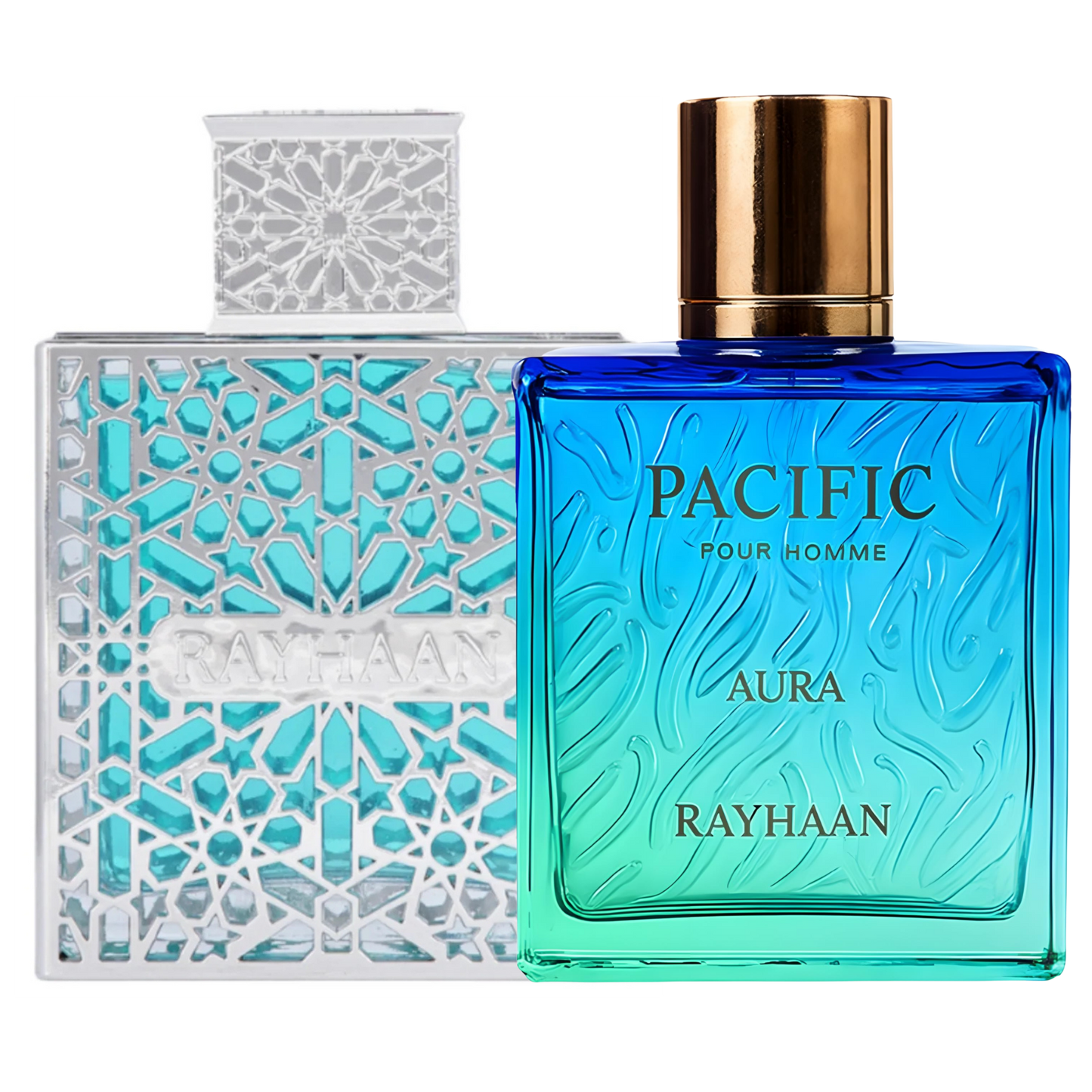 Duo Rayhaan Pacific Aura y Aquatica de 100ML EDP