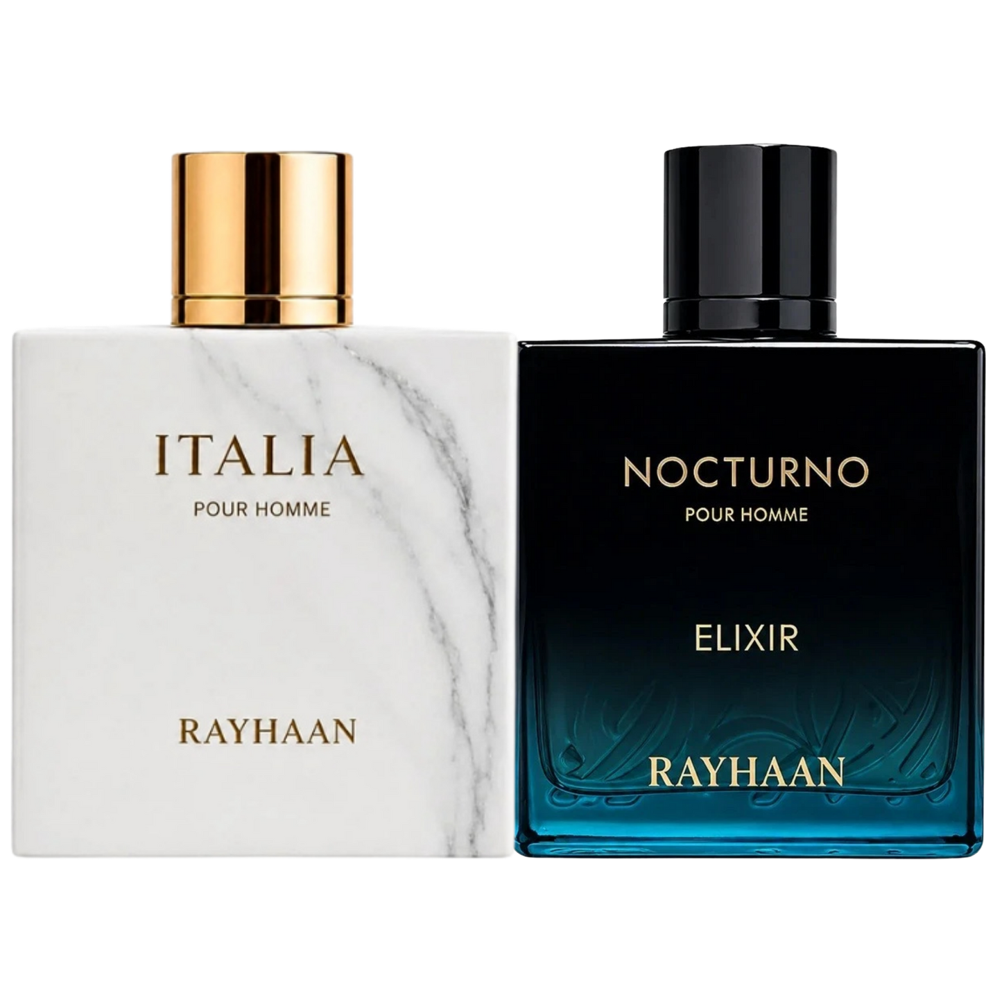 Duo Rayhaan Nocturno Elixir y Italia de 100ML EDP