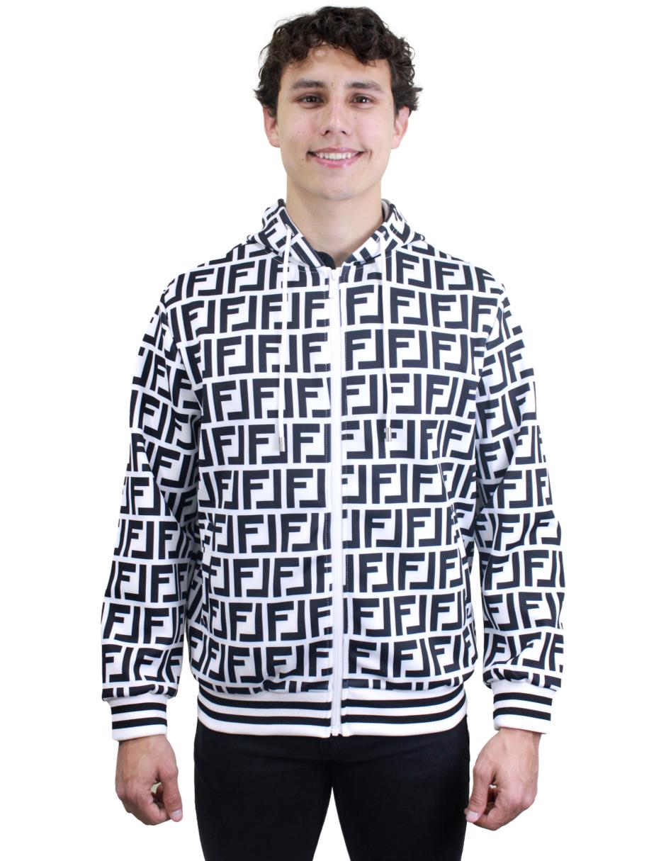 Sudadera para Hombre marca Moderno MJHD-2201 WHITE