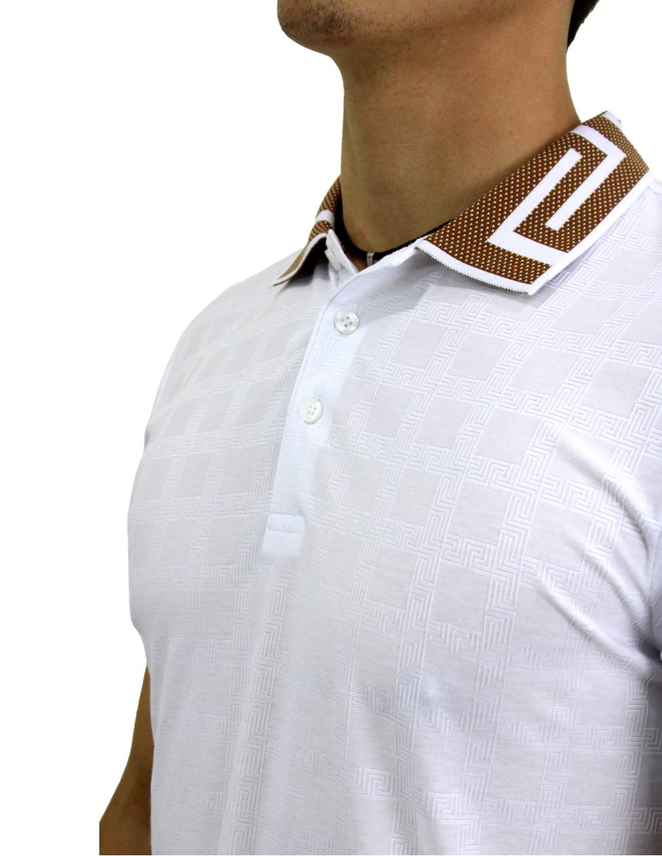 Playera para Hombre Marca PAVINI P-2052-WHITE