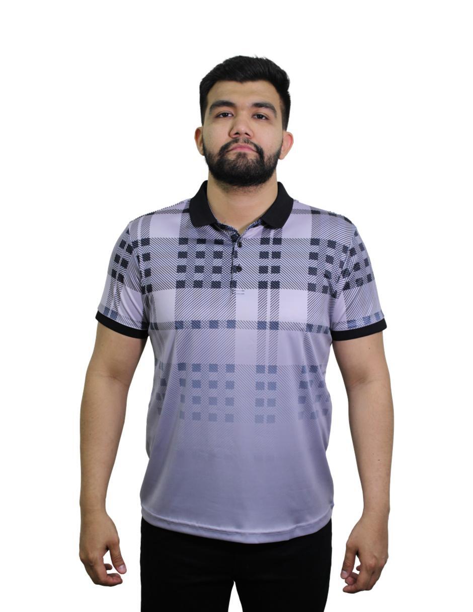 Playera para Hombre Tipo Polo Marca BENZINY PS3007-WHITE