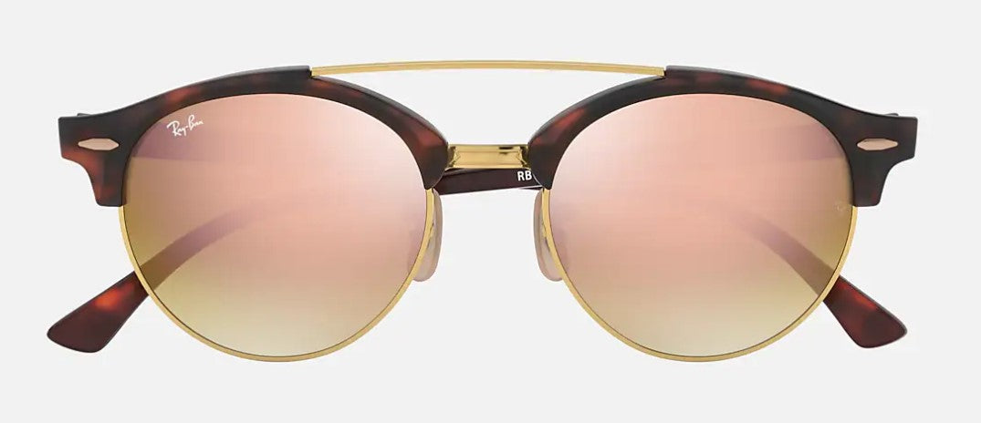 Lentes de sol Ray-Ban CLUBROUND DOUBLE BRIDGE RB4346 PINK