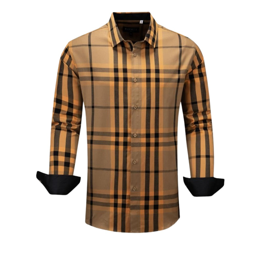 Camisa para Hombre marca RAVALLI MSH-680-56 CAMEL
