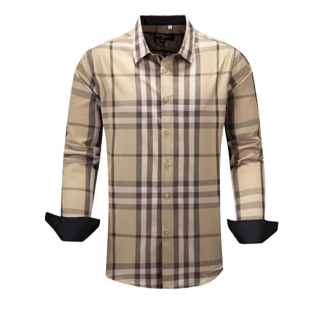 Camisa para Hombre marca RAVALLI MSH-680-50 BEIGE