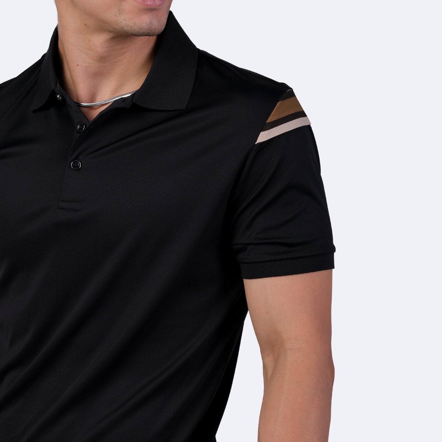 Playera Para Hombre Marca Huggo Valentino HV-67 Black