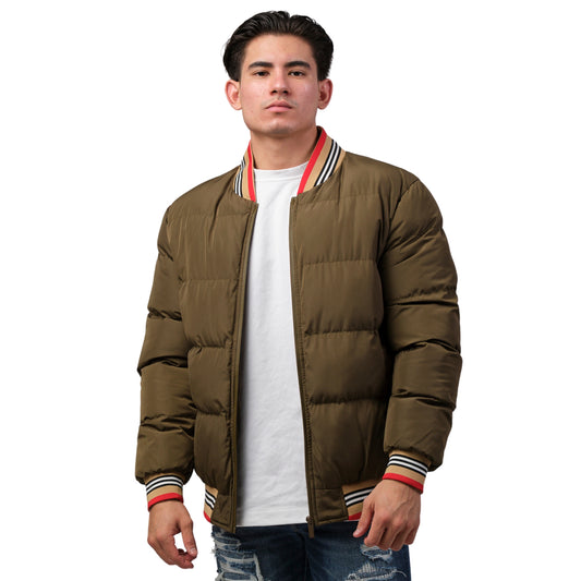 Chamarra para Hombre marca Moderno MJPF-2210 ARMY GREEN